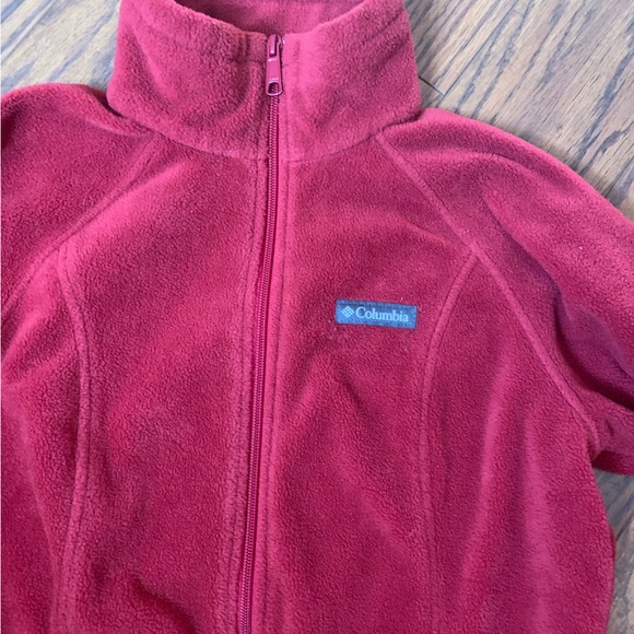 EUC Red Columbia Fleece Jacket - womens - Picture 3 of 5